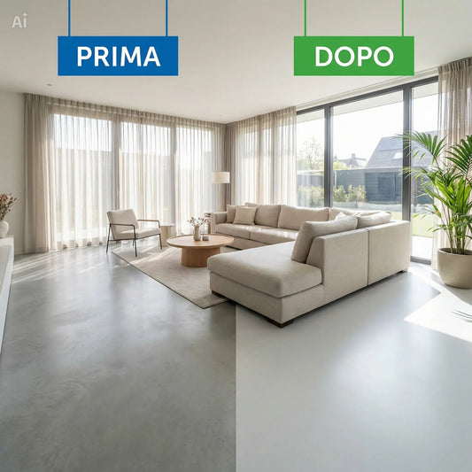 Resina Universale Grigio Cemento Chiaro - Proteggi i pavimenti di cemento e asfalto dal tempo e intemperie