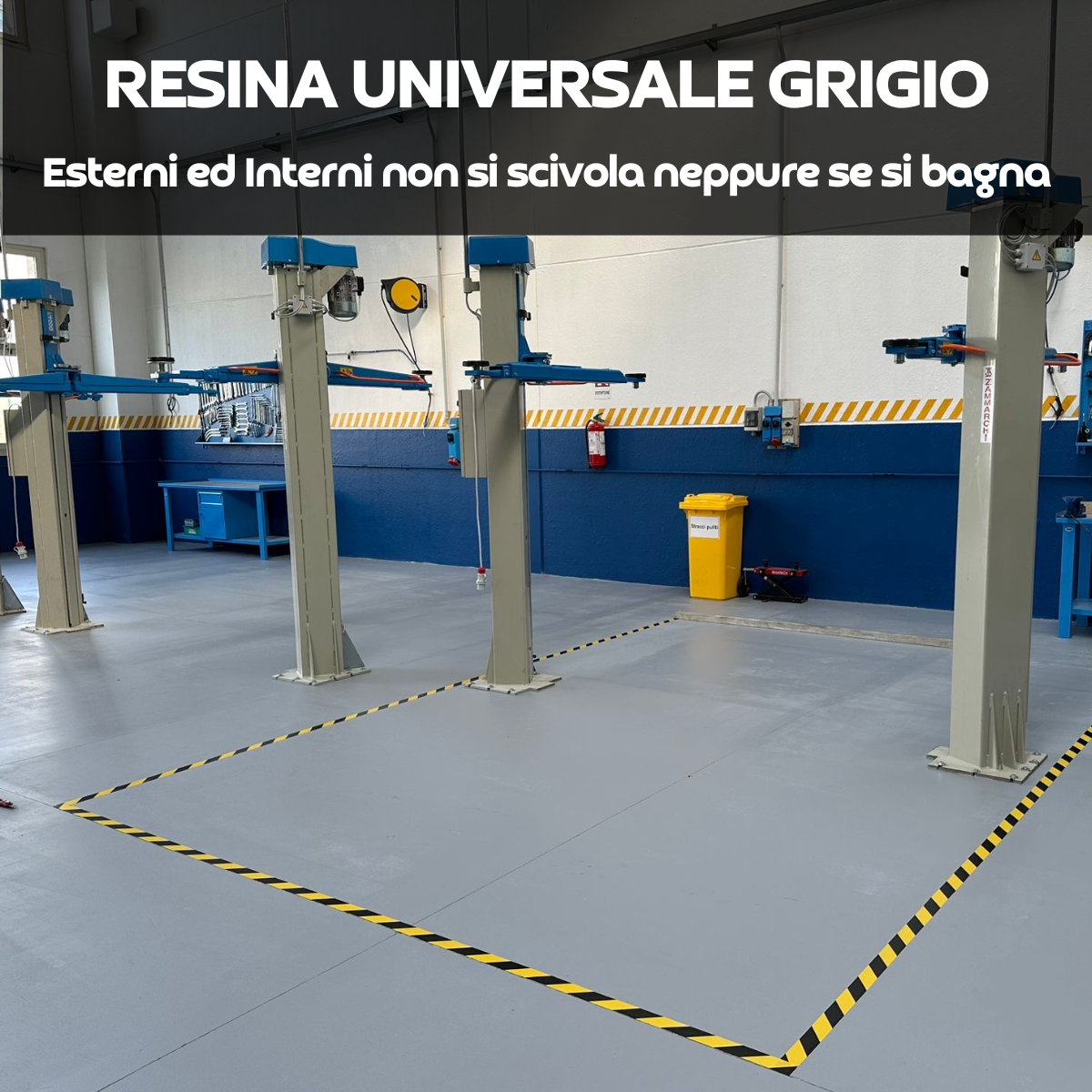 Resina UNIVERSALE GRIGIO CEMENTO - Proteggi i pavimenti di cemento e asfalto dal tempo e intemperie