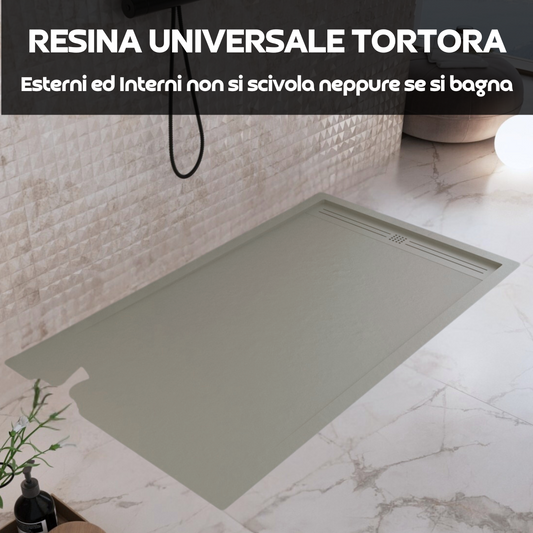 Resina UNIVERSALE TORTORA RAL 7032 Satinato - Ultra Resistente - Officine - Capannoni - Appartamenti - Terrazzi