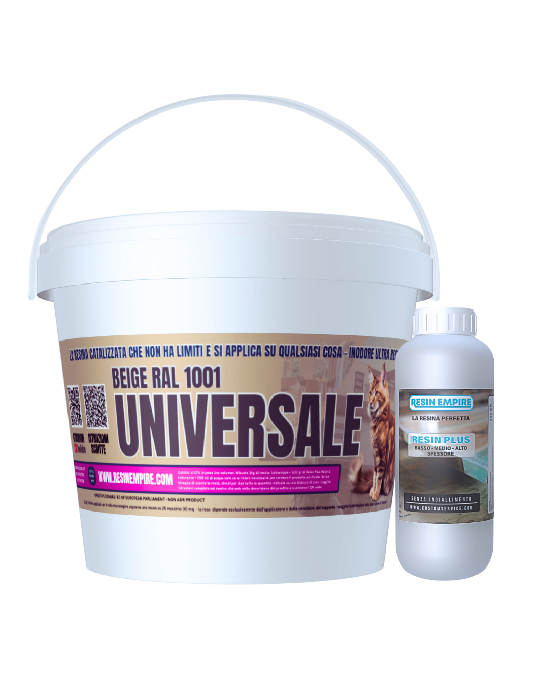 Resina UNIVERSALE BEIGE RAL 1001 Satinato - Ultra Resistente - Officine - Capannoni - Appartamenti - Terrazzi