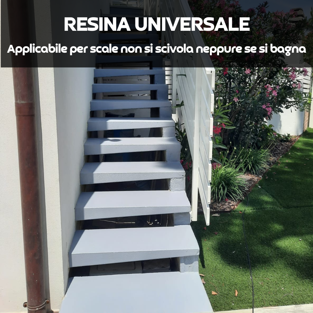 Resina UNIVERSALE GRIGIO CEMENTO - Proteggi i pavimenti di cemento e asfalto dal tempo e intemperie
