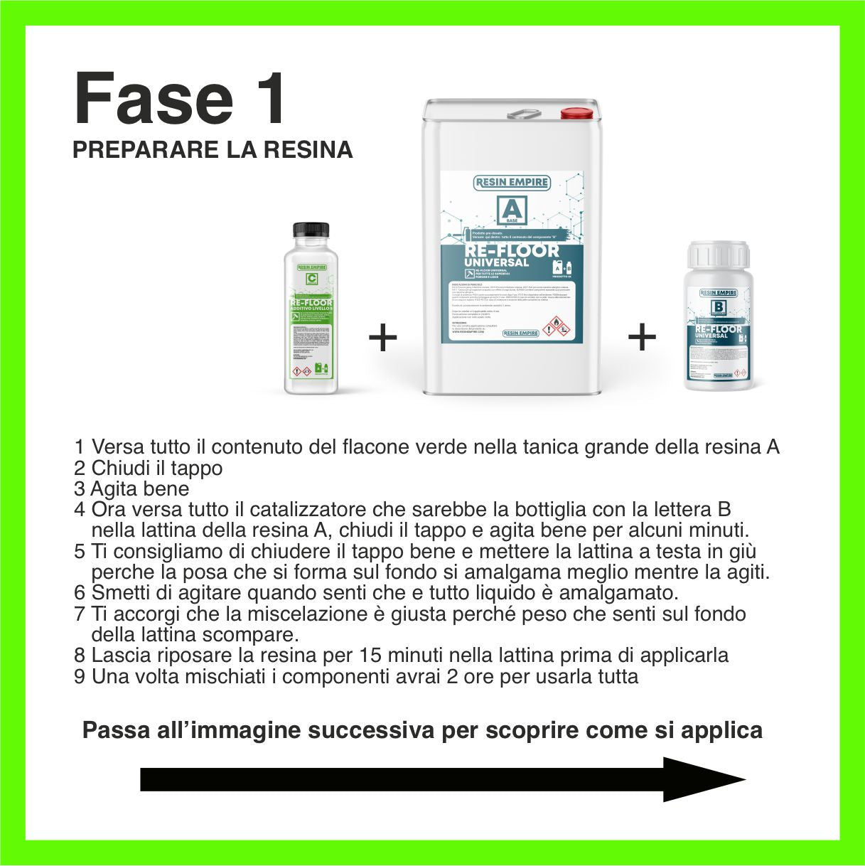 RESINA MATTONELLE - Marmo - Pietre - Maioliche - Cemento - Cotto - Gress - Vetro - 4kg