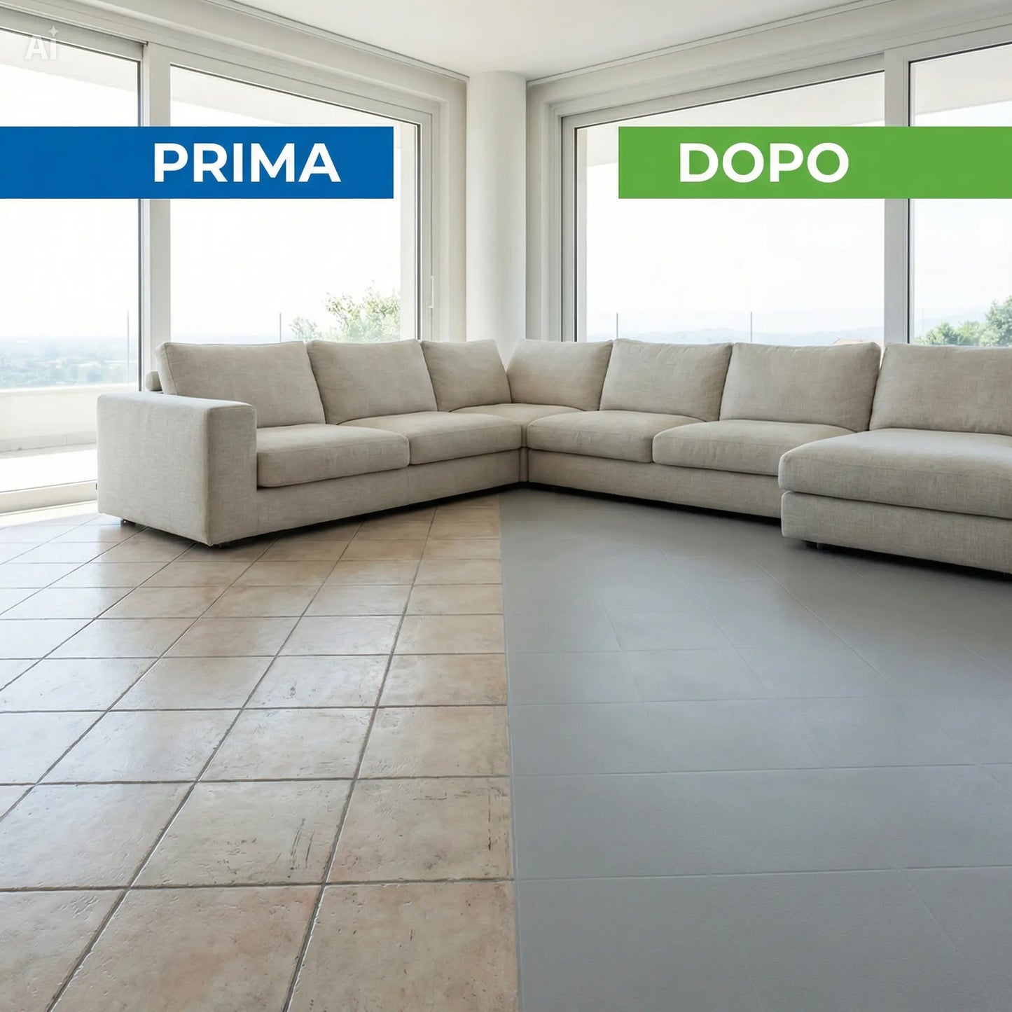 Resina Universale 4509 Grigio Cemento Satinato Resistenza - Intemperie  - Carrabile - Impermeabile