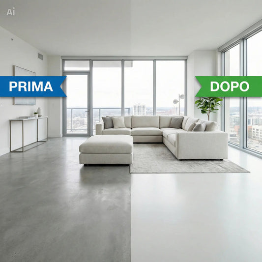 Resina Universale Grigio Cemento Chiaro - Proteggi i pavimenti di cemento e asfalto dal tempo e intemperie
