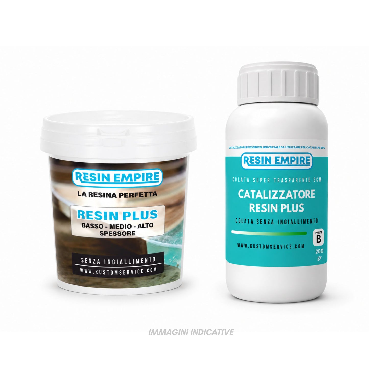 2 cm - RESIN PLUS Resina Epossidica Da Colata Ultra Trasparente Non Ingiallente