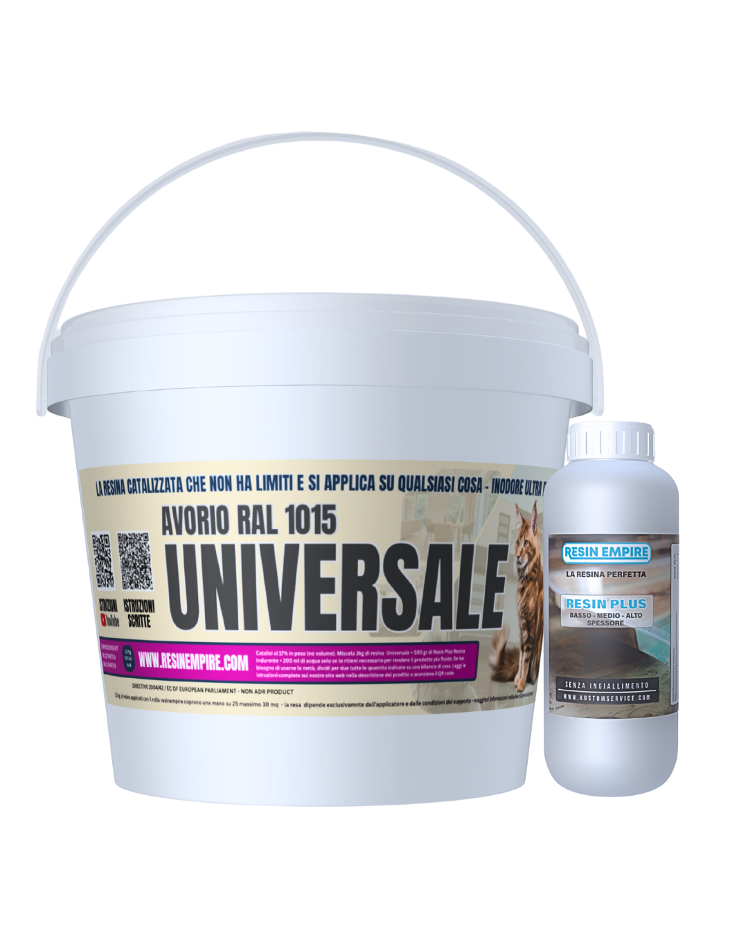 Resina UNIVERSALE AVORIO Ral 1015  Satinato - Ultra Resistente  - Officine - Capannoni - Appartamenti -  Terrazzi