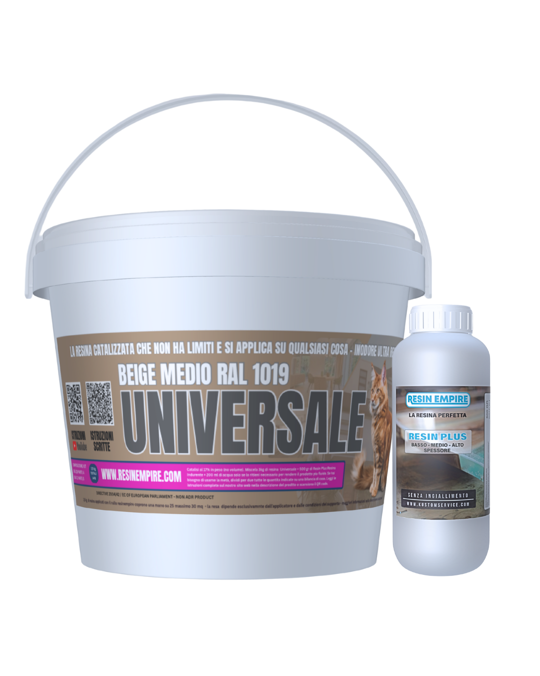 Resina UNIVERSALE BEIGE MEDIO RAL 1019  Satinato - Ultra Resistente  - Officine - Capannoni - Appartamenti -  Terrazzi